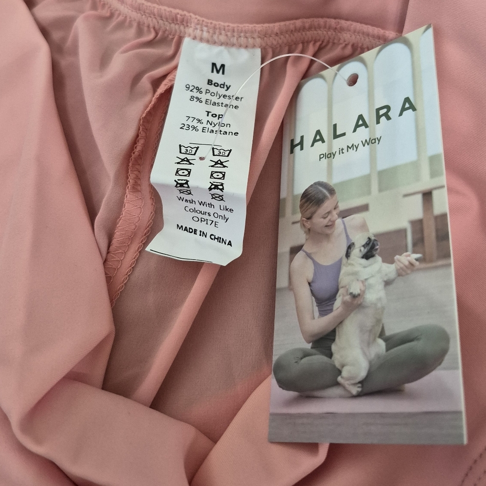 HALARA Breezeful High Waisted Palazzo Flowy Wide Leg Pants In Blossom Pink M - Picture 7 of 8